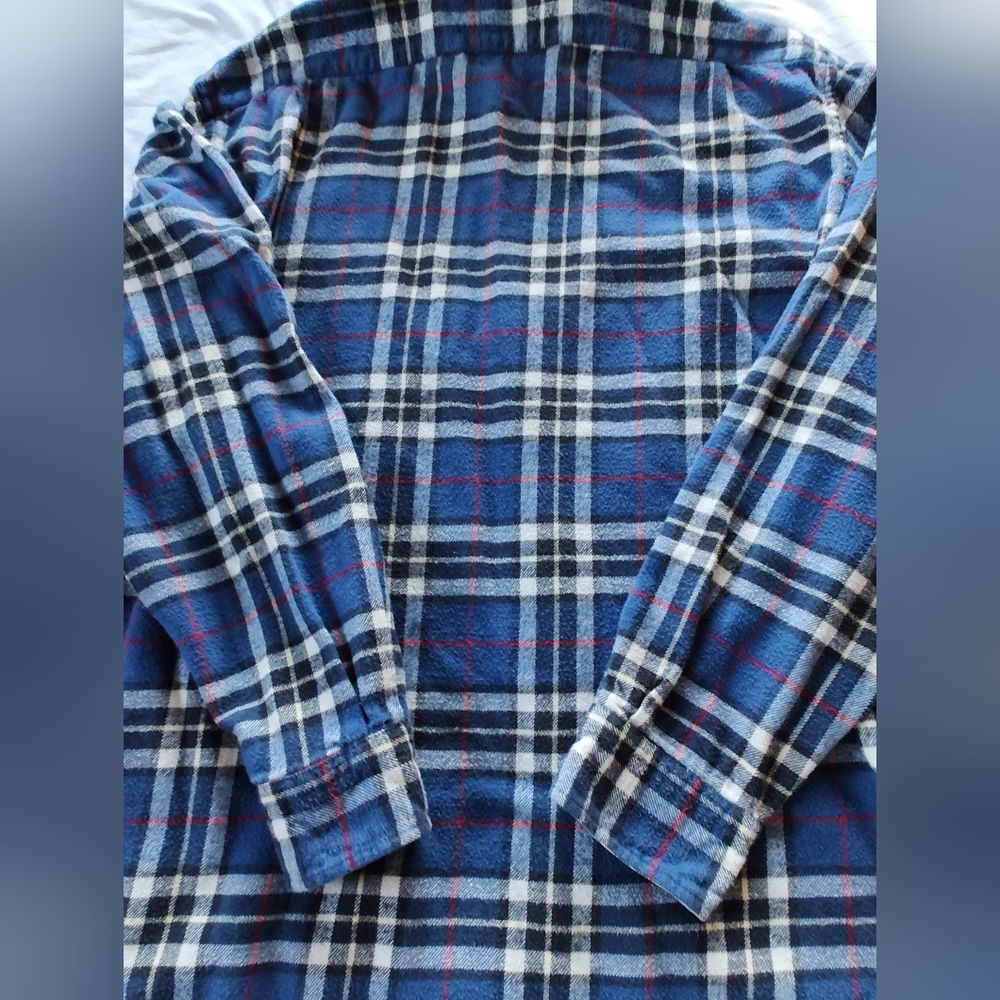 NAUTICA Men's Button Up Flannel Shirt. Size XL. Long Sleeves. - Picture 7 of 7